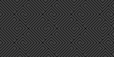 Abstract geometric pattern. A seamless vector background. White and black ornament. Graphic modern pattern. Simple lattice graphic design