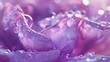 Liquid Elegance: Milk thistle petals glisten in extreme macro, their glossy surfaces resembling liquid silk.