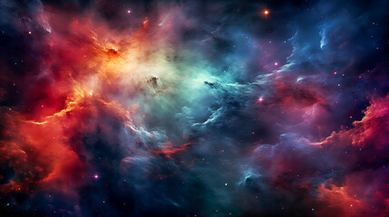 Wall Mural - colorful nebulae in deep space. space background.
