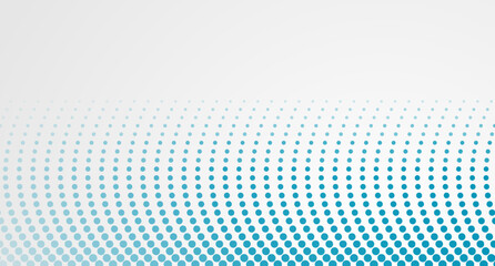 Wall Mural - Bright blue minimal dotted lines abstract background. Geometric concept halftone vector design
