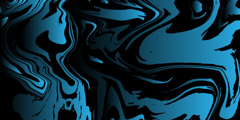 Poster - Abstract Blue Marble texture background. Blue and Black mixing oil paint texture. Blue Marbleized Stripes With marble ink texture. Splash of paint. Colorful liquid.	