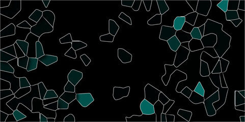Poster - Abstract grid-like backdrop of hexagon tiles in architecture and construction, resembling a seamless honeycomb pattern in a 3D geometric structure. Backdrop of hexagon tiles in architecture and const