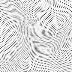 Poster - Abstract disappearing background. Perforation distorted dotted background. Background with transparency effect. Abstract background consisting of small dots.