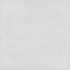 Poster - Abstract disappearing background. Perforation distorted dotted background. Background with transparency effect. Abstract background consisting of small dots.