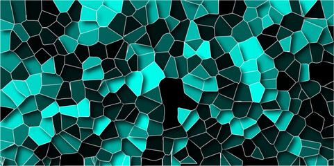 Poster - Abstract grid-like backdrop of hexagon tiles in architecture and construction, resembling a seamless honeycomb pattern in a 3D geometric structure. Backdrop of hexagon tiles in architecture and const