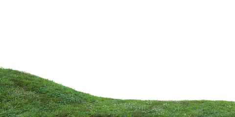 Wall Mural - Meadow hill on transparent background 3d rendering png