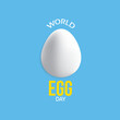 © boyphotodesign - World egg day vector illustration. World egg day themes design concept with flat style vector illustration. Suitable for greeting card, poster and banner.