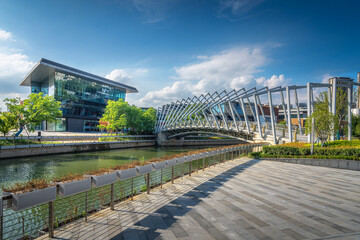 Poster - Modern urban business office building