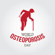 World osteoporosis day vector illustration. World osteoporosis day themes design concept with flat style vector illustration. Suitable for greeting card, poster and banner.