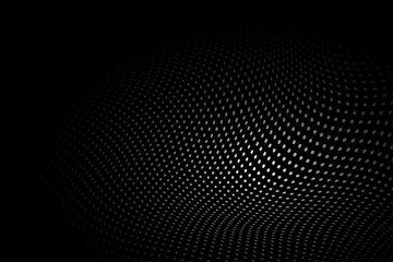 Poster - Perforation distorted dotted background. Background with transparency effect. 
Abstract background consisting of small dots. Abstract disappearing background.