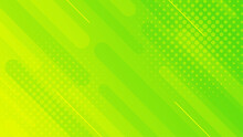 Bright Green-yellow Abstract Gradient Background With Halftone Effect. Modern Wallpapers. Suitable For Templates, Sale Banners, Events, Ads, Web And Pages