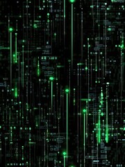 Wall Mural - Futuristic technology abstract glowing background with lines for network, big data, data center, server, internet, speed. Abstract neon lights in technology tunnel.