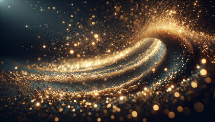 Wall Mural - glitter lights grunge background, gold glitter defocused abstract twinkly lights background.