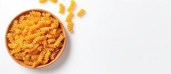 Poster - Wooden Spoon Overflowing with Delicious Pasta and Scattered Noodles for Authentic Italian Dish Concept