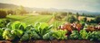 Diverse Group of Farmers Cultivating Lettuce Plants in an Eco-Friendly Field