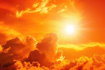 Poster - Sunlight breaking through the clouds, perfect for nature themes