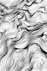Aufkleber - Black and white photo of a wavy surface, suitable for abstract backgrounds