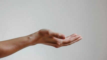 Poster - A person holding something in their hand, suitable for various concepts