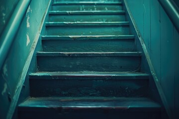 Poster - Detailed view of a staircase, suitable for architectural projects