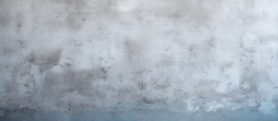 Leinwandbilder - Abstract Painting of a Minimalist White and Blue Plastered Wall Texture
