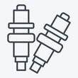 Icon Spark Plug. related to Garage symbol. line style. simple design editable. simple illustration