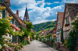 Idyllic, Sun-Drenched Image of Ihringen Village: Unspoiled Beauty Nestled in Kaiserstuhl Mountain, Germany