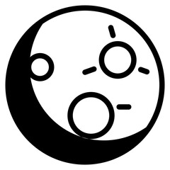 Sticker - moon icon