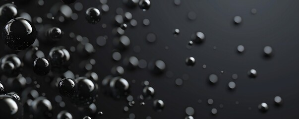 Wall Mural - Black abstract art background Generative Ai 