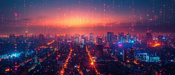 Poster - Integrated IoT (Internet of Things) and smart city concepts.