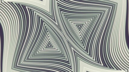 Fototapete - 3d rendering loop animation with geometric pattern of light stripes 4K