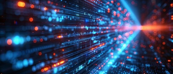 Leinwandbilder - A computer technology background, an infographic of a network business concept and an infographic of an IT computer technology concept.