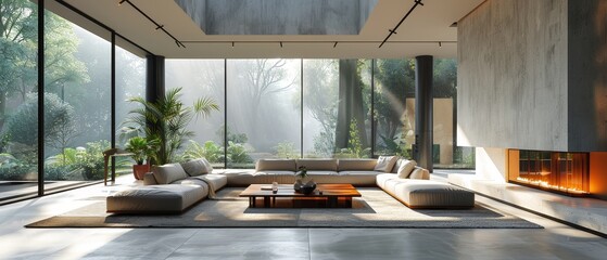 Poster - A modern 3D interior