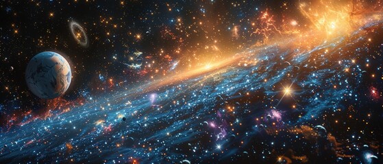 Aufkleber - space universe, outer, star, 
