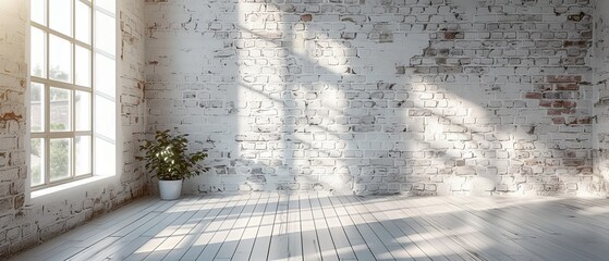 Aufkleber - A high-resolution image of white bricks