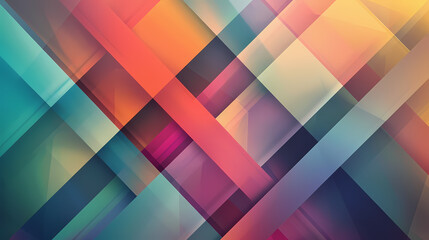 Wall Mural - colorful abstract geometric background