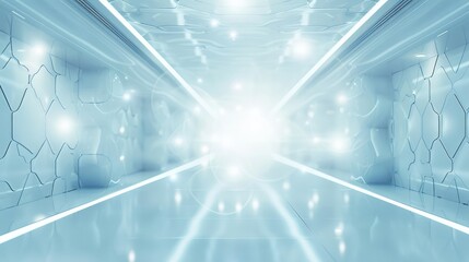 Leinwandbilder - White and light blue medical background art. Generative AI.