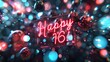 Happy birthday, happy 16: cheerful text celebrating the joyous occasion of turning sixteen, a milestone filled with happiness and excitement