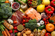 healthy balanced diet food ingredients