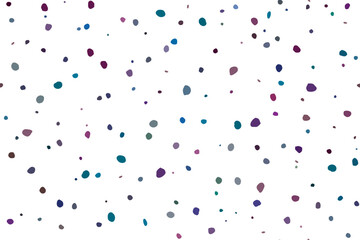 Wall Mural - Seamless Eps Dot Texture. Random Spot Birthday. Purple Polka Dot. Small Pattern Baby Circle. Seamless Fashion Ball. Abstract Vector Dot. Black Bright Christmas Round. Color Happy Polka Background.