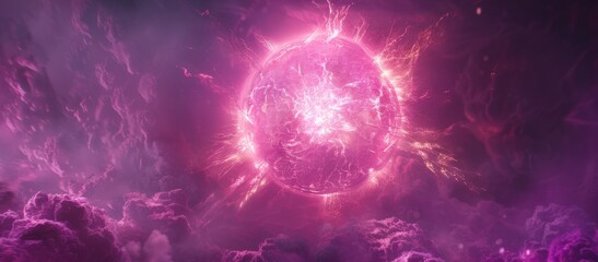 Wall Mural - The Magnificent Burst of a Star's Supernova Amidst the Cosmic Nebula, Generative AI