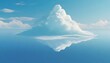a 3D rendering illustration that captures the essence of a vast, wide sky blue background. Experiment with subtle cloud formations or gradients to add nuance to the scene while maintaining a clean and