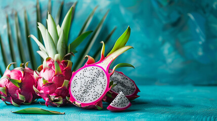 Wall Mural - Tropical fruits. 