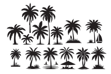 palm tree silhouettes 