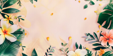 Poster - background with flowers