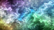 © Artistic Visions - Vivid Spectrum of Swirling Blue and Green Colors in Abstract Cloud Formation