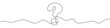© chekman - Continuous editable line drawing of question mark. One line drawing background. Vector illustration. Question mark in one line.