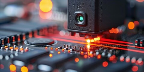 Leinwandbilder - Robotic Automation in the Manufacturing of Advanced Semiconductor Processors, Generative AI