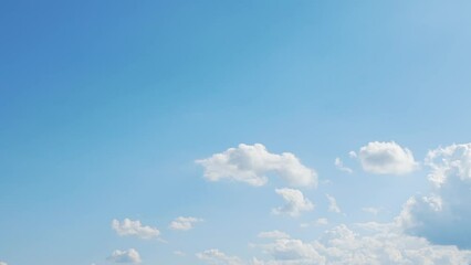 Wall Mural - blue sky with cloud in the day nature time-lapse video