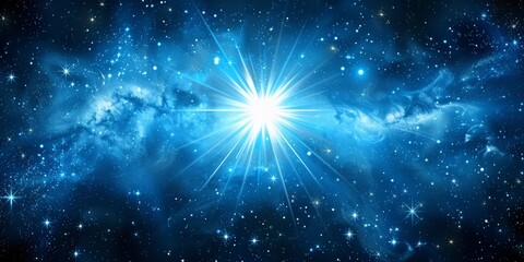 Poster - Majestic Swirls of the Cosmos: A Stunning Spiral Galaxy Radiates the Enigmatic Beauty of the Universe, Generative AI