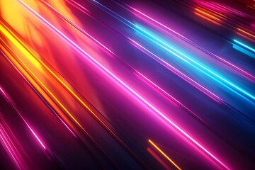 Aufkleber - abstract neon light background